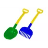 HEMAR set rastrello per sabbia, spatola, bicolore, 2 pz. mix