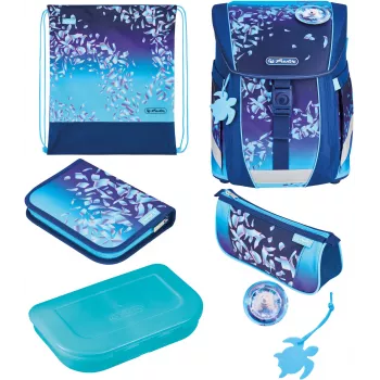 Herlitz FiloActive Plus Blue Ice zaino scuola set 5 pezzi