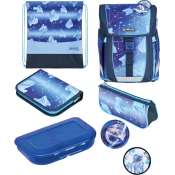 Herlitz FiloActive XL Plus Cosmic set zaino scuola (zaino ergonomico 19L con astuccio e sacca sportiva)