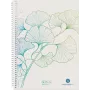 Herlitz GREENline Ginkgo Blocco a spirale A5, 70 fogli, a quadretti 50033508