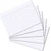 HERLITZ Schede per schedario DIN A8 rigate bianche 170 g senza legno righe blu 100 pezzi