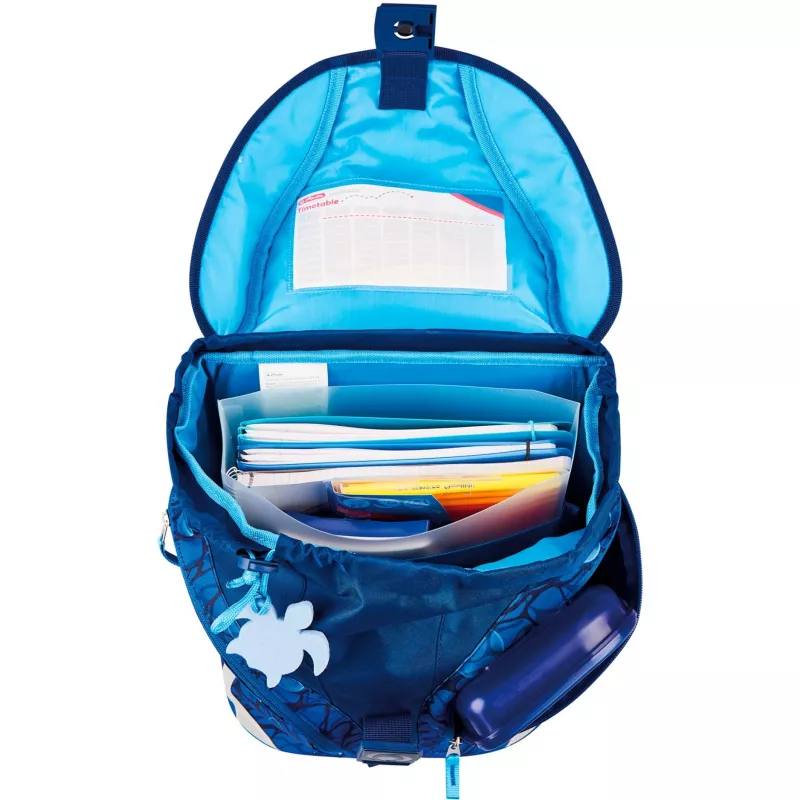 Herlitz Zaino per scuola primaria SoftLight Plus GREENline Deep Sea