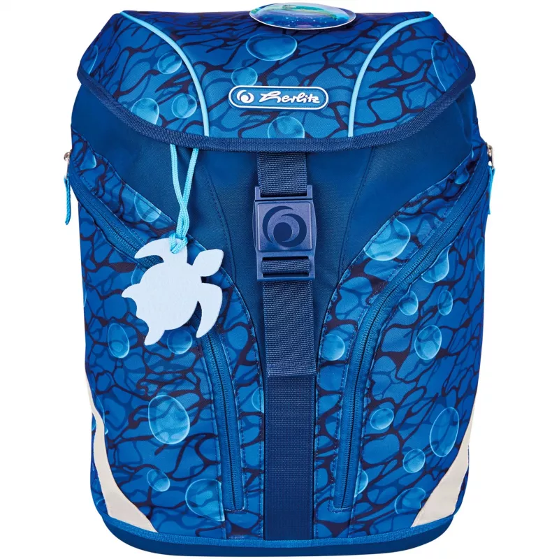 Herlitz Zaino per scuola primaria SoftLight Plus GREENline Deep Sea