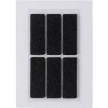 HERMA 15187 etichette rettangolari adesive nere 100 x 150 mm, confezione da 6