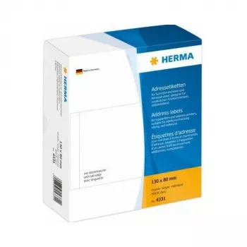 HERMA Etichette per indirizzi Bianco 130x80 mm Carta 500 pezzi