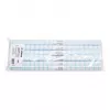 HERMA pellicola adesiva protettiva per libri, trasparente lucida PP, 400 mm x 1 m, linee di griglia 7001