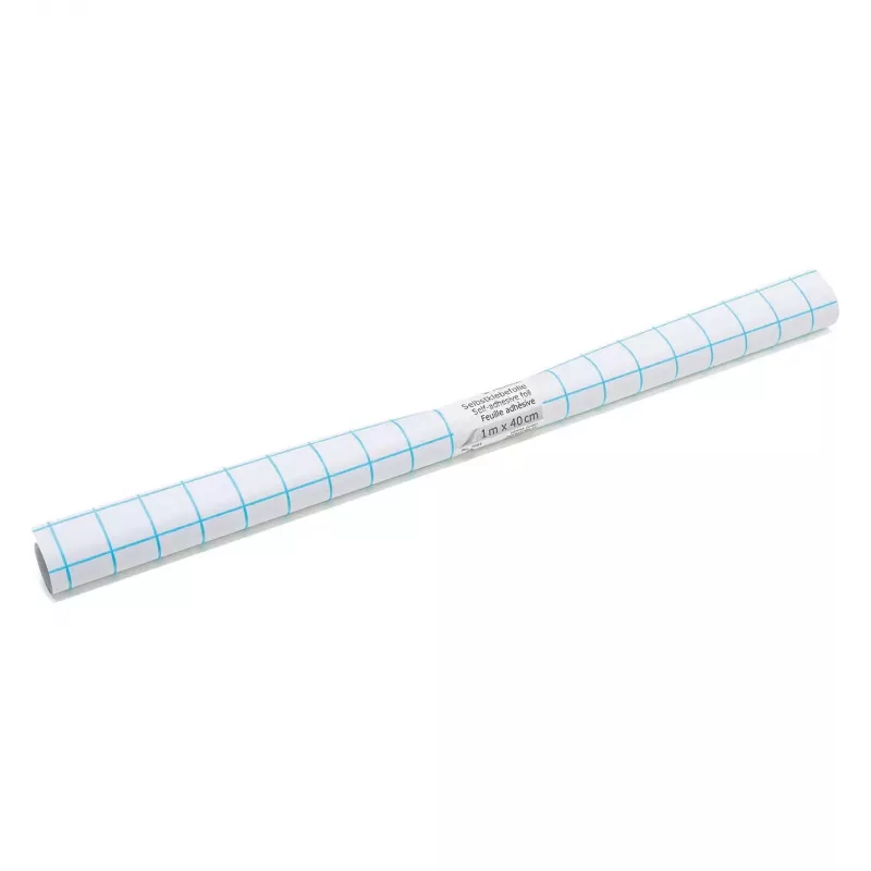 HERMA pellicola adesiva protettiva per libri, trasparente lucida PP, 400 mm x 1 m, linee di griglia 7001