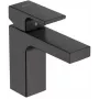 HG Vernis Shape - 100 miscelatore lavabo con tirante, nero