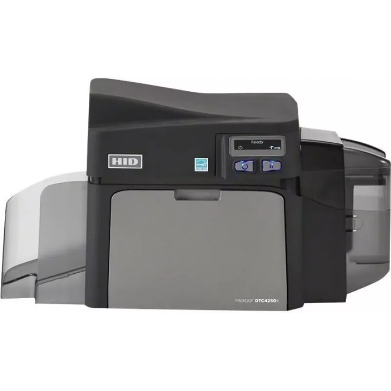 Stampante per tessere in plastica HID Fargo DTC4250e monocromatica a sublimazione termica, CR-80, USB ed Ethernet