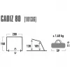 High Peak Tenda da spiaggia Cadiz 80 Beach Shelter (grigio)