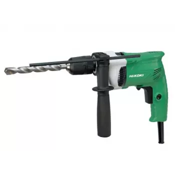 HiKOKI DV16VSSWUZ trapano 600W con mandrino autoserrante, velocità variabile, rotazione destra/sinistra, impugnatura supplementare e asta di profondità