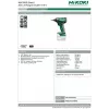 HIKOKI WH18DD avvitatore a impulsi a batteria 18V, 0-3200 giri/min, 0-400 IPM