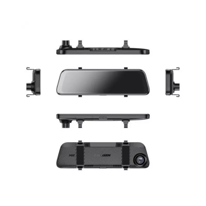 Hikvision AE-DC4928-N6PRO videoregistratore 2K AI con touchscreen IPS 9,35 inch, doppia telecamera, supporto specchietto retrovisore, nero