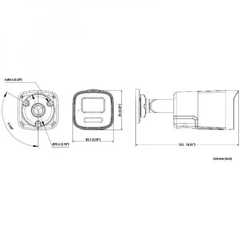 Hikvision DS-2CD1T47G2H-LIUF/SL 2.8mm Telecamera IP 4MP