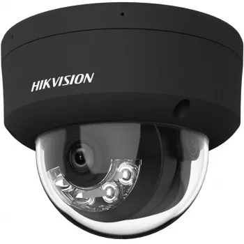 Hikvision DS-2CD2143G2-LIS2U(2,8mm)(BLACK) telecamera di sicurezza IP dome 4MP AcuSense, obiettivo fisso 2,8mm, nero