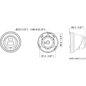 Hikvision DS-2CD2343G2-LI2U(2.8mm) telecamera IP turret 4MP, Live-Guard, AcuSense, nera