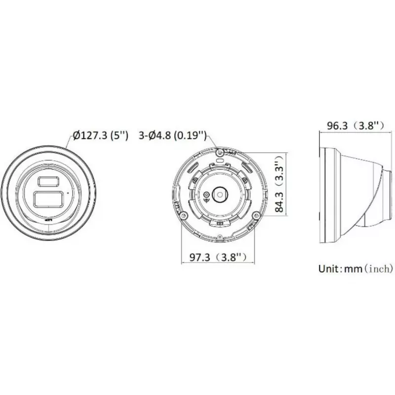 Hikvision DS-2CD2343G2-LI2U(2.8mm) telecamera IP turret 4MP, Live-Guard, AcuSense, nera