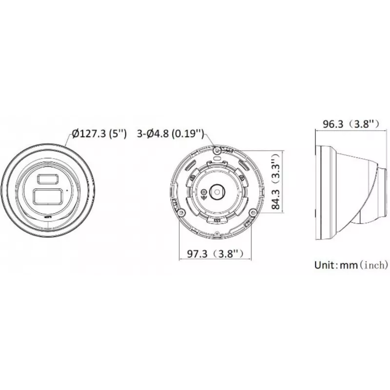 Hikvision DS-2CD2343G2-LI2U(2.8mm) telecamera IP turret 4MP, Live-Guard, AcuSense, nera