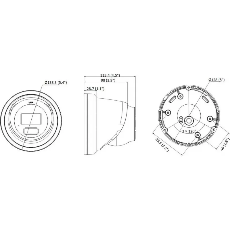 Hikvision DS-2CD2367G3-LIS2UY/SL 2.8mm telecamera di rete turret da esterno 6MP con AcuSense, audio bidirezionale e luce bianca