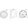 Hikvision DS-2CD2367G3-LIS2UY/SL 2.8mm telecamera di rete turret da esterno 6MP con AcuSense, audio bidirezionale e luce bianca