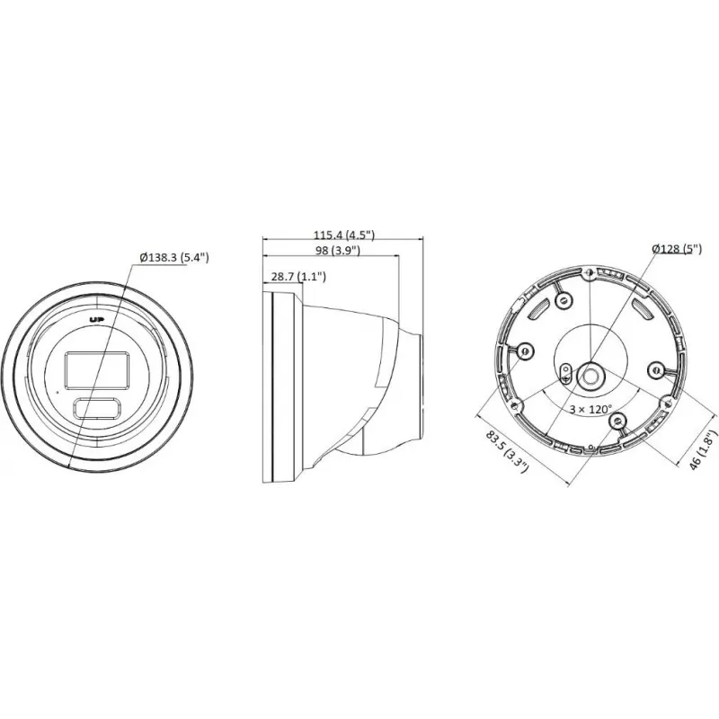 Hikvision DS-2CD2367G3-LIS2UY/SL 2.8mm telecamera di rete turret da esterno 6MP con AcuSense, audio bidirezionale e luce bianca