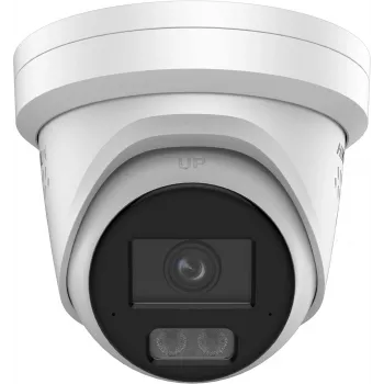 Hikvision DS-2CD2387G3-LIS2UY/SRB telecamera turret esterna 8MP con AcuSense, obiettivo 2.8mm, audio bidirezionale, IP67, PoE