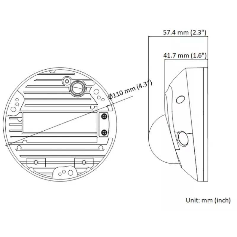 Hikvision DS-2CD2543G2-IWS telecamera dome Wi-Fi IR 4MP AcuSense (2.8mm)