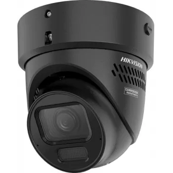 Hikvision DS-2CD2H67G3-LIZS2UY/SL(2.8-12mm)BLK telecamera IP turret 6MP con AcuSense, obiettivo motorizzato, PoE