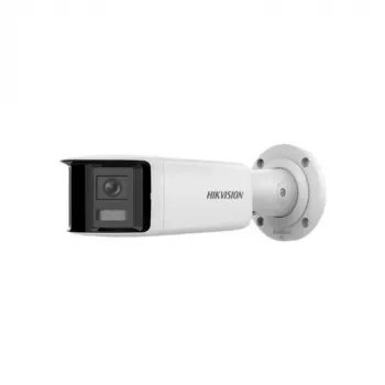 Hikvision DS-2CD2T46G2P-ISU/SL(2.8MM)(C) Telecamera IP panoramica 4MP AcuSense, 2x 2,8mm, campo visivo 180°, IP67, PoE