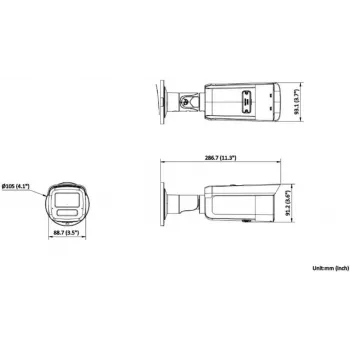 Hikvision DS-2CD2T83G2-4LI 4mm telecamera IP bullet 8MP AcuSense Hybrid Light