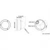 Hikvision DS-2CD3163G2-ISU Telecamera dome esterna 6MP con AcuSense, obiettivo 2,8 mm, IP67, IK10