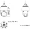 Hikvision DS-2DE4825IWG1-E telecamera di sicurezza IP PTZ Dome 8MP 25x con AcuSense, IR 100m, PoE+