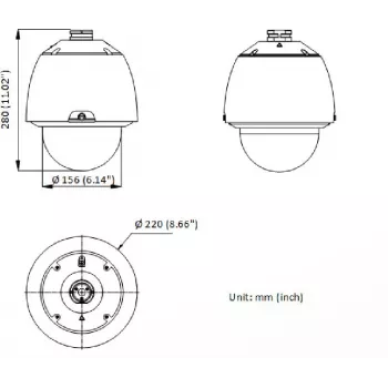 Hikvision DS-2DE5432WG1-E telecamera IP dome PTZ 4MP, zoom ottico 32x, IR 150m, PoE+