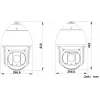 Hikvision DS-2DF8425IX-AELW(T5) telecamera speed dome di rete 8MP 25x IR con laser, DarkFighterX, portata laser 500m