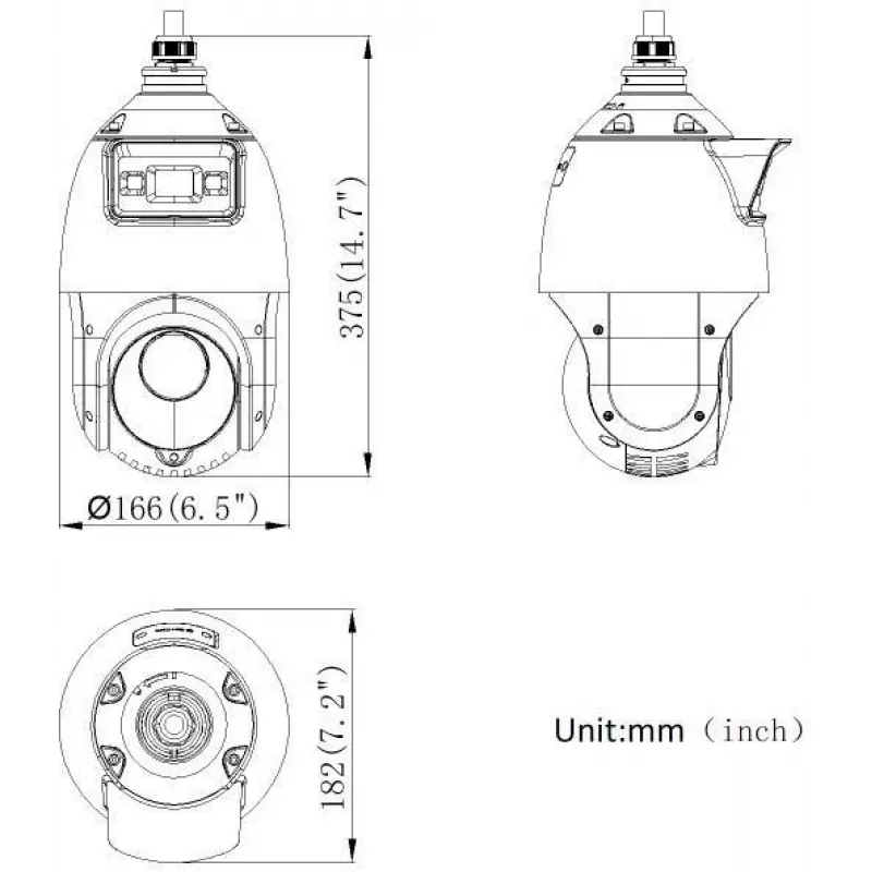 Hikvision DS-2SE4C425MWG-E(14F0) PL telecamera PTZ 4MP PanoVu dual-lens con AcuSense e ColorVu