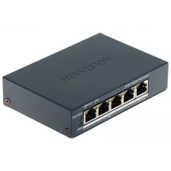 Hikvision DS-3E1505P-EI switch PoE 4 porte 1 Gbps