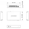 Switch unmanaged Hikvision DS-3E1506P-EI/M-4P1T1F(O-STD) con 4 porte PoE+, 1 Gigabit RJ45 e 1 uplink SFP