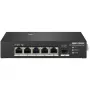 Hikvision DS-3T0306HP Switch di rete unmanaged 5 porte Fast Ethernet PoE nero