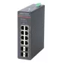 Hikvision DS-3T1512HP-SI-8P4FKIT(240W) Switch PoE managed LinkVu Layer 2, 12 porte, 8 PoE+ 90W, budget 240W