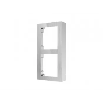 Hikvision DS-KD-ACW2/S scatola di connessione da incasso per postazione citofono, 2 moduli, acciaio inossidabile, resistente alle intemperie