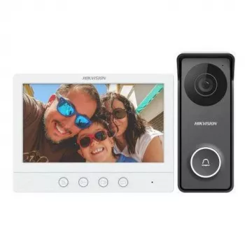 Kit videocitofono a 4 fili Hikvision DS-KIS213(B)