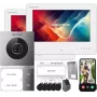 Hikvision DS-KIS705EY/2Monitors kit videocitofono IP con 2 postazioni interne, postazione esterna 2 MP, touchscreen 7