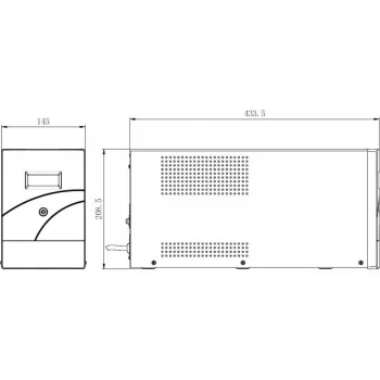 Hikvision DS-UPS3000-R(O-STD)/EU 3000 VA 2400 W UPS online a doppia conversione (rackmount 2U)