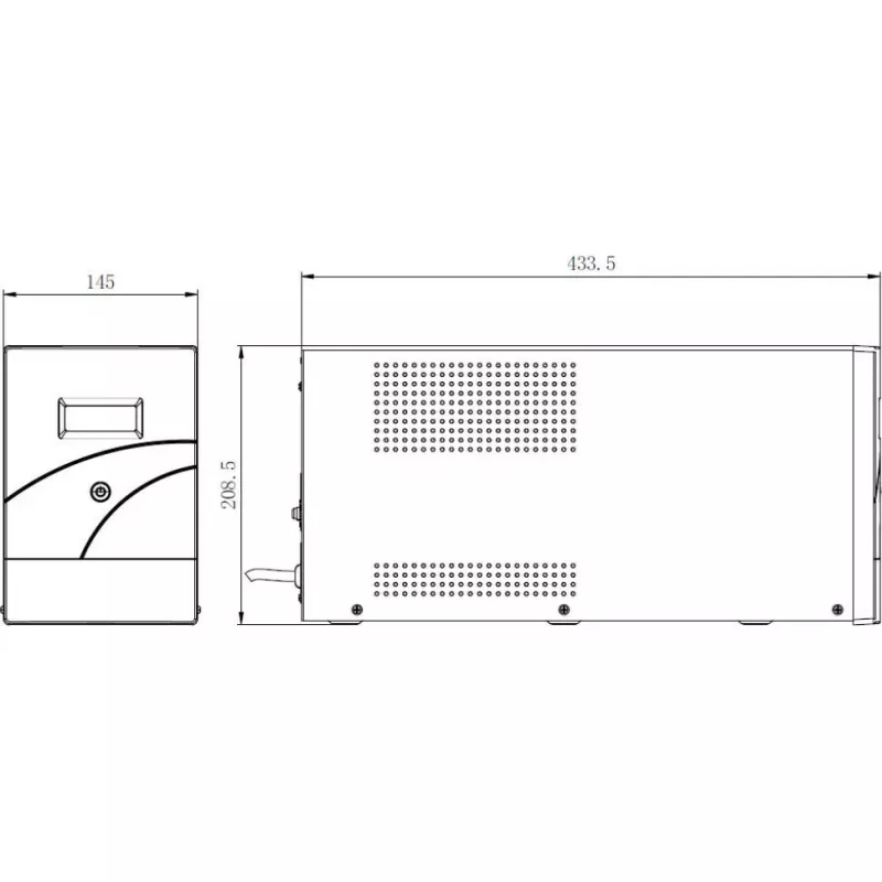 Hikvision DS-UPS3000-R(O-STD)/EU gruppo di continuità UPS 3000 VA / 1800 W, AVR, LCD, 4x Schuko, USB