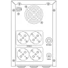 Hikvision DS-UPS3000-R(O-STD)/EU gruppo di continuità UPS 3000 VA / 1800 W, AVR, LCD, 4x Schuko, USB