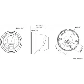 Hikvision Pro Series con AcuSense DS-2CD2366G2H-IU(2.8MM) telecamera di sicurezza IP turret 6 MP, esterno, 3200 x 1800 pixel, soffitto/parete