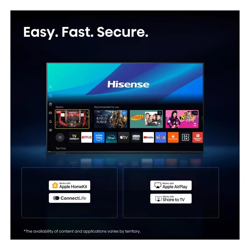 Hisense 32A59S Smart TV 32 pollici Full HD DLED, Wi-Fi, Bluetooth, LAN, HDMI