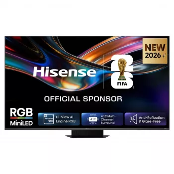 HISENSE 65UR9DS 65 pollici 4K UHD RGB MiniLED Smart TV, 170Hz, 6ms, HDR, WiFi, Bluetooth, nero/grigio