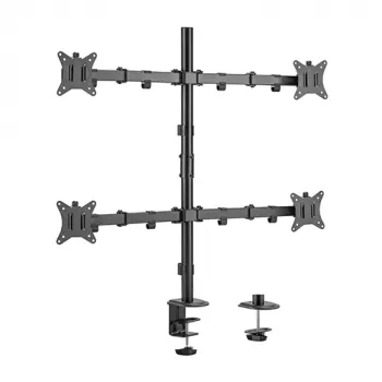 HISMART supporto per quad monitor per schermi da 17-32 pollici