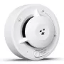 HISMART TV993451 Rilevatore di fumo fotoelettrico smart Wi-Fi con controllo tramite app Tuya, bianco